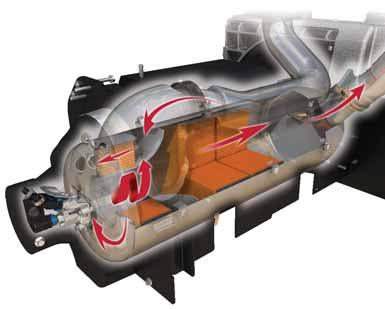 Seçici Katalitik İndirgemeli Yüksek Verimlilikli SCR "hepsi bir arada" Teknolojisi 4 SİLİNDİR 09 MASSEY FERGUSON'DAN Güç (hp) B A 1100 1200 1400 1600 1800 2000 2200 Daimi güç Bu eğri, 1570 dev/dak'a