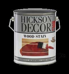 8 Dış Cephe Hickson Decor Plus Wood Stain Solvent bazlı nefes alan yarı şeffaf dış cephe ahşap boyası Fırça ile uygulayın Dış mekanda Su itici Nefes alır, ahşap içindeki nemi dışarı verir Doku