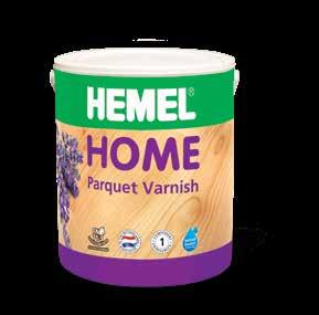 HEMEL Home Tek komponentli su bazlı parke cilası 27 İç Mekan Fırça veya rulo ile uygulayın Sadece iç