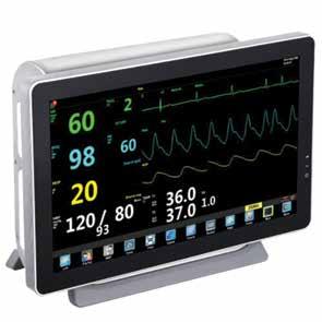 Gemini Hastabaşı Monitörü 15,6 /17 /19 kolayca değişebilen TFT, LCD, Renkli ve Dokunmatik Ekran EKG, SpO, PR, NIBP, Solunum, Isı Parametreleri İzleyebilme Hareketli ve Düşük Perfüzyonda SpO Ölçebilme