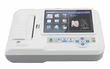 EKG Cihazı ECG600G 7 Renkli Dokunmatik TFT LCD Ekran Mikroişlemci Kontrollü Kompakt Yapı 6CH+1R, 4CH+1R, 3CH+3R, 3CH+1R, 2CH+1R EKG Kaydı EKG
