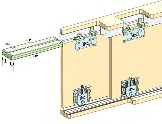 SÜRGÜLÜ KAPAK MEKANİZMASI - FRENLİ PKM 90 SLIDING DOOR MECHANISM WITH SOFT CLOSE 80 KG Sürgü kapak mekanizması 80 kg taşıma