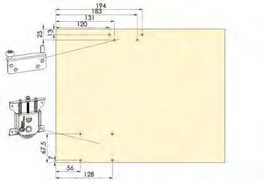 Useable for 16-26 mm door thickness.