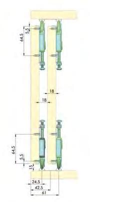 Kullanışlı, sessiz ve montajı çok kolaydır. Sliding door mechanism for 80 kg carrying capacity.