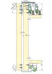 AĞIR AYARLI SÜRGÜLÜ KAPAK MEKANIZMASI 001 HEAVY ADJUSTABLE SLIDING DOOR MECHANISM 80 KG Ağır ayarlı sürgülü gardrop mekanizması sistemi ile bir dolapta maksimum 80 kg ağırlık taşıma kapasitesi ile