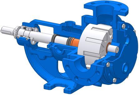 Sıvının pozitif deplasmanı (yer değiştirmesi) rotor ve avare dişlisinin dişleri arasındaki boşluğun komple dolmasıyla sağlanmaktadır.