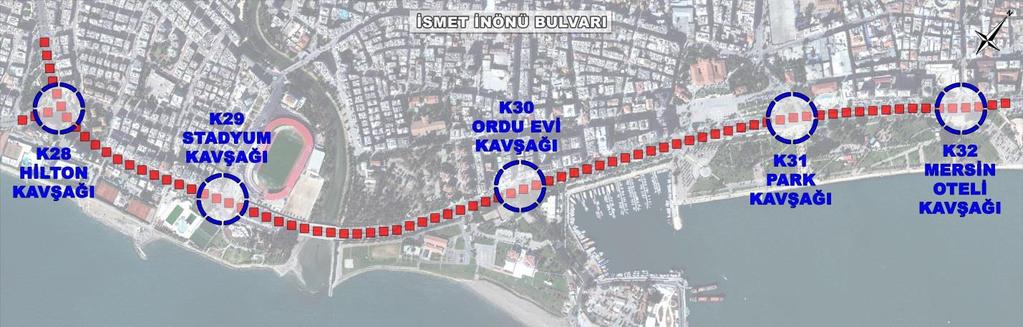 tek yönde trafik sirkülasyonunun sağlanmasına karar verilmiştir. Ek olarak, Silifke Caddesi nin Atatürk Caddesi ve 1106.