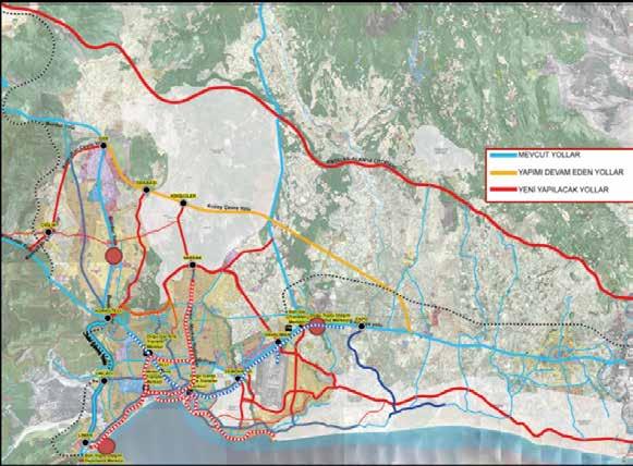 50 Şekil 6. Kent İçi Ulaşım Bağlantıları ve Durumu (1/25.000 ölçekli Nazım İmar Plan Raporu, 2017) 1/25.