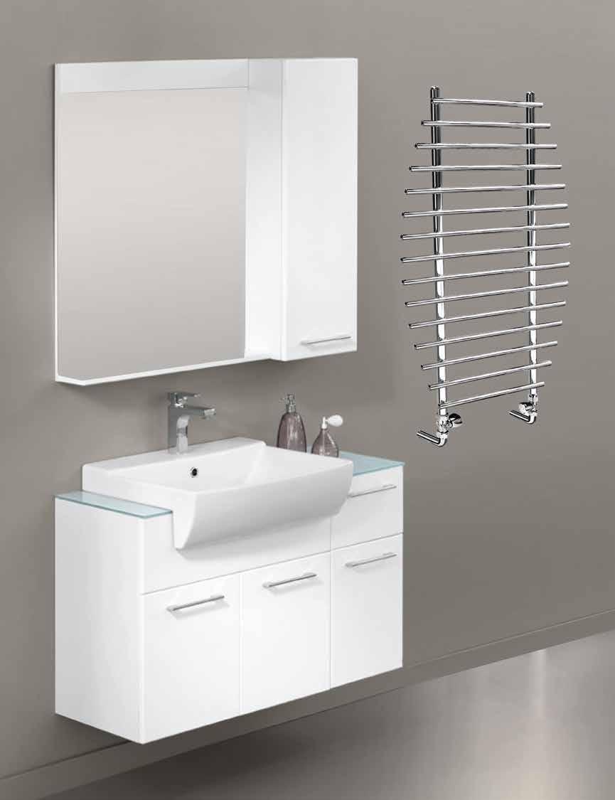 DEKORATİF RADYATÖRLER DECORATIVE RADIATORS Roger ÖLÇÜLER / SIZES (mm) 700x1200 Beyaz, farklı renk ve krom kaplama seçenekleri