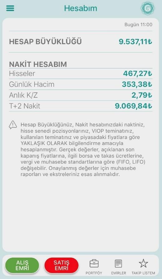 42 Kullanıcı Rehberi: Gedik Trader Mobil belirleyebilirsiniz. Dil: Uygulamayı kullanmak istediğini dil seçiminiz bu ekrandan yapabilirsiniz.