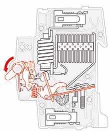 03 Otomatik sigorta açar Kısa devre akımı oluştuktan itibaren 3ms den kısa bir süre içinde arıza güvenle giderilir. Kütlesel ataletinden ötürü, mandalın son konumuna ulaşması 10ms sürer. 02.