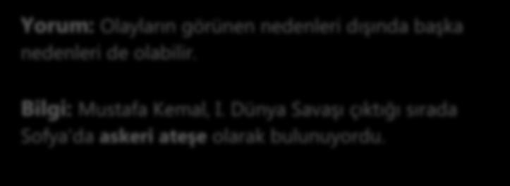 siyasi ve ekonomik çıkarlar etkili olmuştur. SAVAŞTA TARAFLAR İttifak Devletleri: Almanya, Avusturya-Macaristan, Osmanlı İmparatorluğu, Bulgaristan, İtalya (İtalya sonradan taraf değiştirmiştir.