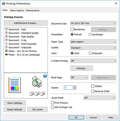 Ağ Hizmeti ve Yazılım Bilgileri Windows Yazıcı Sürücüsü Kılavuzu Windows yazıcı sürücüsü için yardım mevcuttur.
