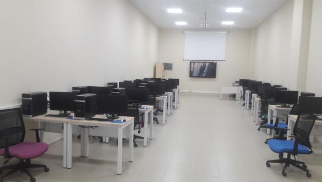 Laboratuvarlar 4 adet yeni bilgisayar laboratuvarı, 1 adet Proje Geliştirme Ofisi, 3 adet Tasarımcı