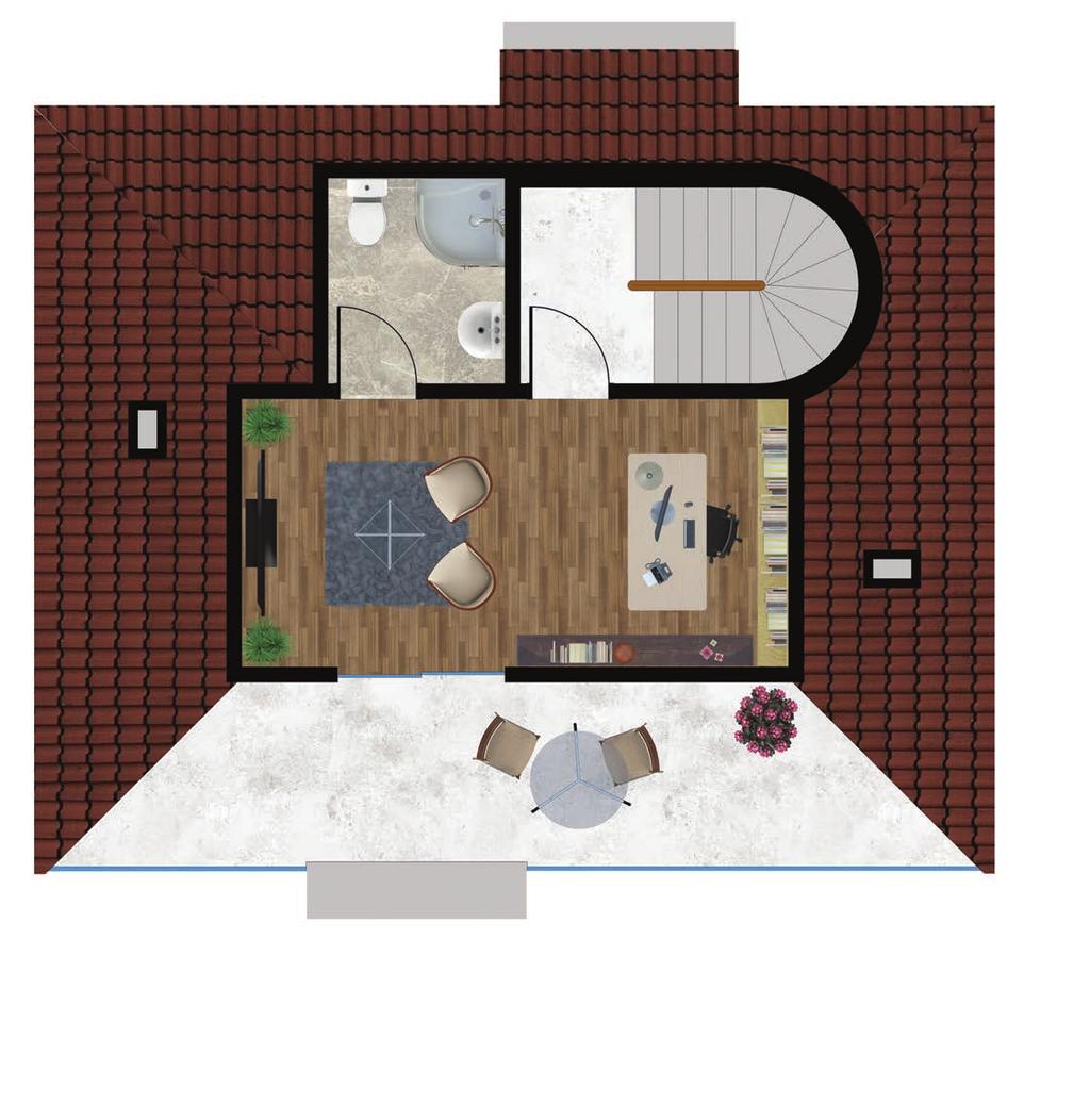 Çalışma Odası / Office (Seçenek 1 / Option 1) Çatı