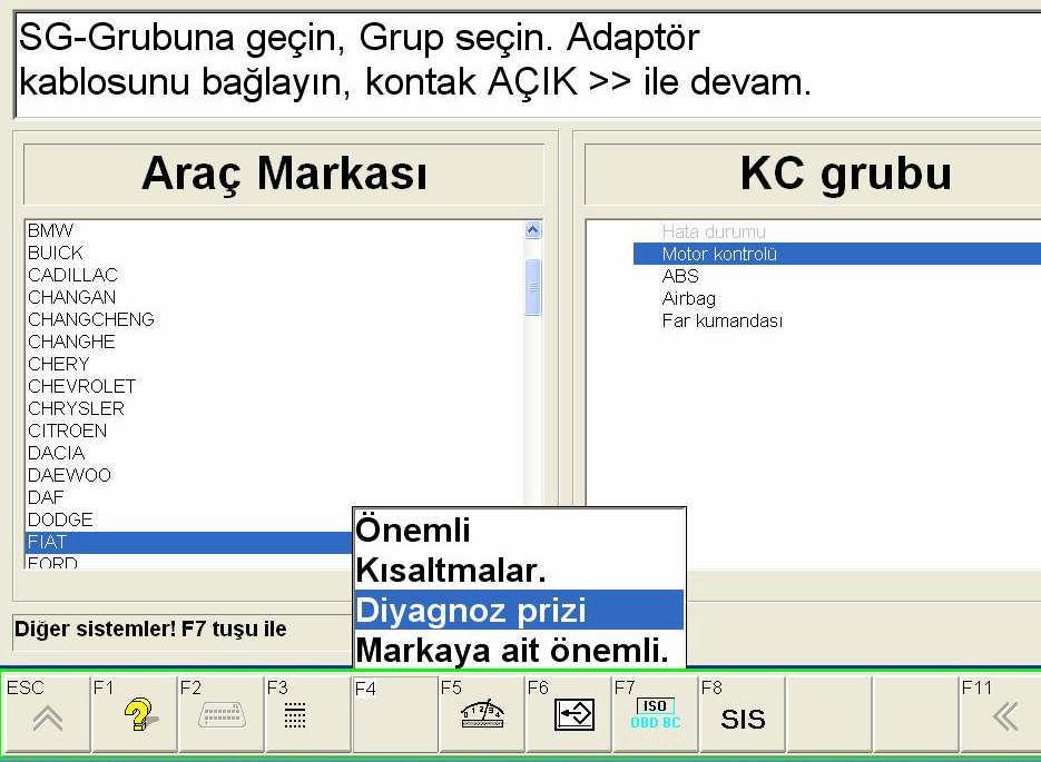 15: Motor yönetim ikaz lambası Motor yönetim ikaz lambasının yanması; yakıt sisteminde sensörler veya aktörlerden bazılarının arızalı olduğunu sürücüye ikaz eder.