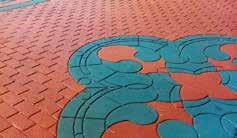 ASFALT BOYASININ FAYDALARI: Özel çimento ile akrilik reçine esaslı boya asfalta iyice yapıştığından kolay kolay asfaltın üzerinden çıkmaz ve renkli görünüm yıllarca kalır.