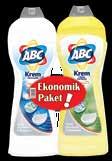 KREM ABC Krem Limon Parfümlü Gramaj: 750 ML Koli İçi Adet: 16 ABC Krem Çamaşır