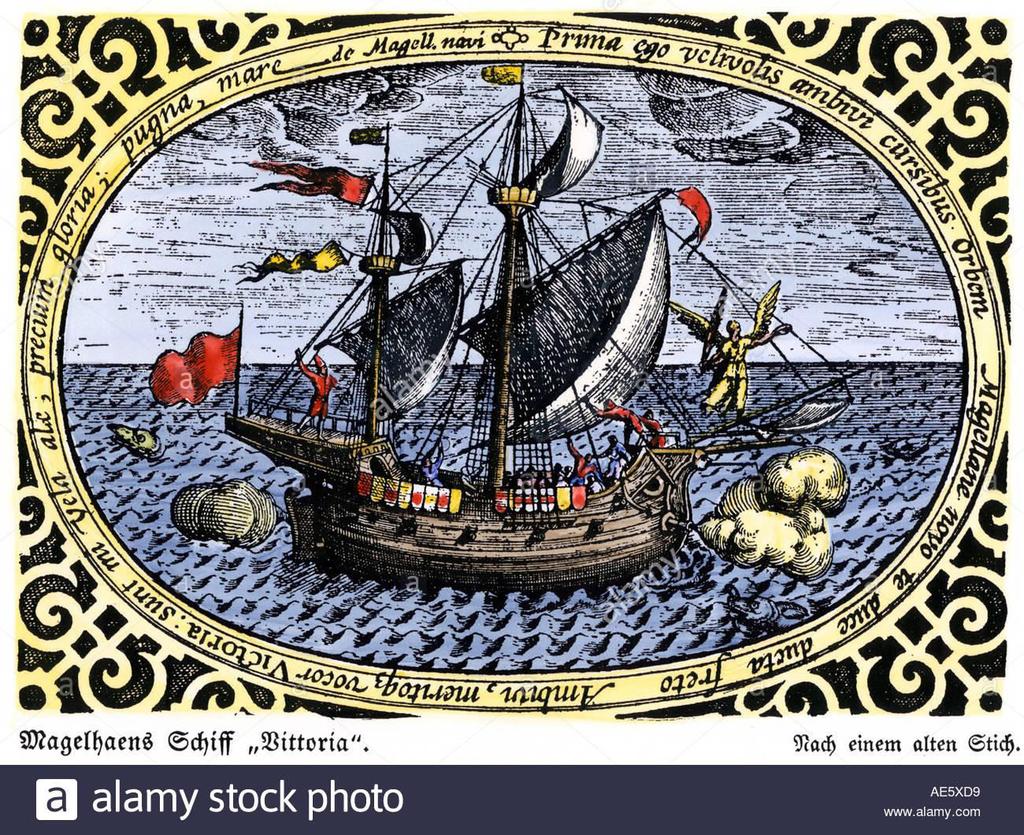 da Ü it Bur u a yelke aça Bartolamou Dias ı Sao Christiao isimli gemisi, Kristof Kolomb kapta lığı da de Ye i Dü