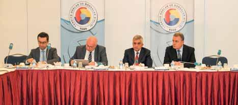 Otomotiv sektörü çalışmalarına hız kesmeden devam ediyor Türkiye Otomotiv Sanayi Meclisi nin toplantısı, Meclis Başkanı Cengiz Eroldu başkanlığında gerçekleştirildi.
