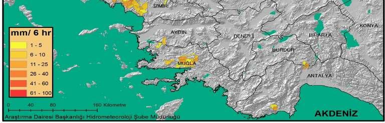 Ani Taşkın Erken Uyarı Modelinin nihai çıktısı Tahmini Ani Taşkın Tehlike alanları (FFFT) ürünüdür ve her saat bu ürün güncellenmektedir. Modelde Türkiye için tanımlanmış 11867 alt havza vardır.