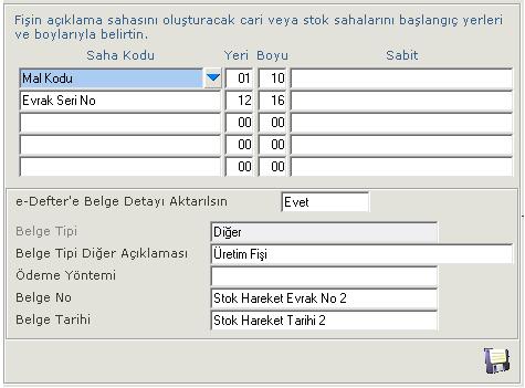 Belge Tipi Diğer Açıklama ve Ödeme Yöntemi öndeğeri boş gelir, kullanıcı tarafından istenen bilgi yazılır ve