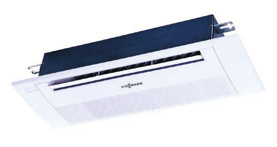 VRF klima sistemleri VITOCLIMA 333-S Tek yöne üflemeli kaset tipi iç üniteler Soğutma kapasitesi: 2,2 kw - 5 kw Genel özellikler: Konforlu ve dengeli hava dağılımı Yıkanabilir uzun ömürlü filtre