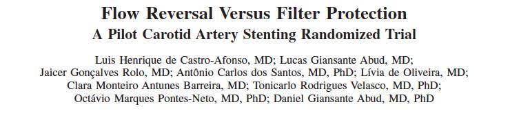 Distal koruma mı / Flow reversal mı? Afonso ve ark; (Brezilya-2013) 40 hasta flow r. / distal f.