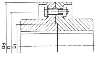 Çalışma Sorusu 9: Şekilde görülen cıvata bağında, l p = 60 mm kalınlığındaki E295 (St50) malzemesinden yapılmış kapak parçaları, 0 ile 15000 N arasında değişen işletme kuvvetinde emniyetle