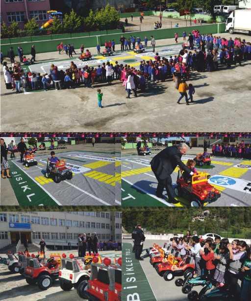 Projeler Hayallerim Gerçek Olsun Projesi Seyyar Trafik Eğitim Parkı Traﬁk ha ası etkinlikleri ile başlayan seyyar traﬁk parkı eği mlerine 2017 2018 eği m öğre m döneminde devam edildi.