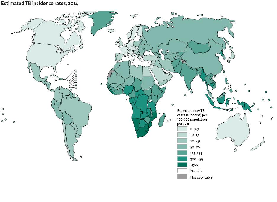 Ülkelere göre TB insidans