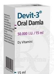 D vitamini preparatları 15 ml de 50 000