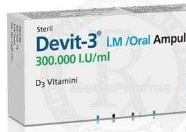 1 ml de 300 000 IU (20 damla), 1 damla