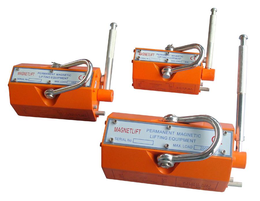 Kollu Mıknatıs Kaldıraçlar Permanent Magnetic Lifters Model Düzeysel Kaldırma Kapasitesi/ Flat Surface Lifting Capacity (kg) Silindirik Kaldırma Kapasitesi/ Round Surface Lifting Capacity (kg)
