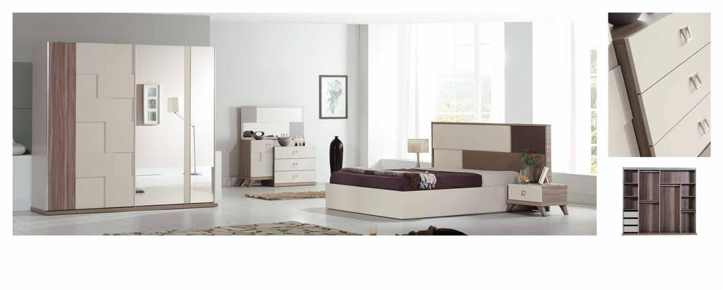 rena Çağdaş tasarımın en güzel hâlini evinize getiren Rena Yatak Odası Takımı ile zarafet yeniden tanımlanıyor. Soft renkleri ile huzur veren etkisiyle yatak odanızın atmosferini değiştiriyor.
