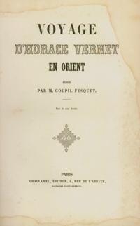 gerçekleştirdiği Mısır, Beyrut, İstanbul gezisinin fotoğrafları Voyages d Horace Vernet en Orient (Görsel1) başlıklı seyahat güncesinde ve daha sonra Pa