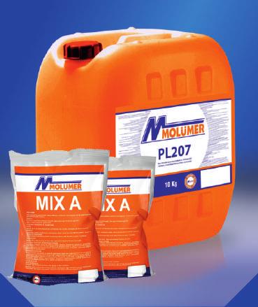PL207 Ürün Tanımı Yapışma kabiliyeti yüksek, kopolimer, tam elastik çimento katkılı su yalıtım malzemesidir.