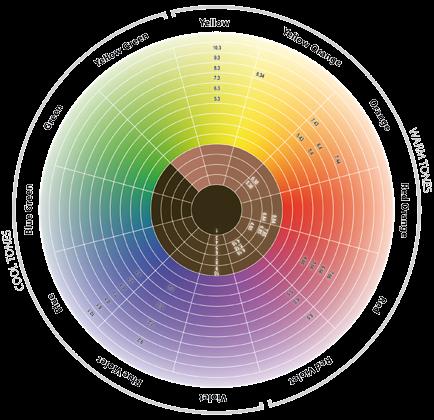 Maraes, renk ton ve derinliklerini çok kolay yorumlayıp, okumayı sağlayan evrensel bir numaralandırma sistemi kullanmaktadır.