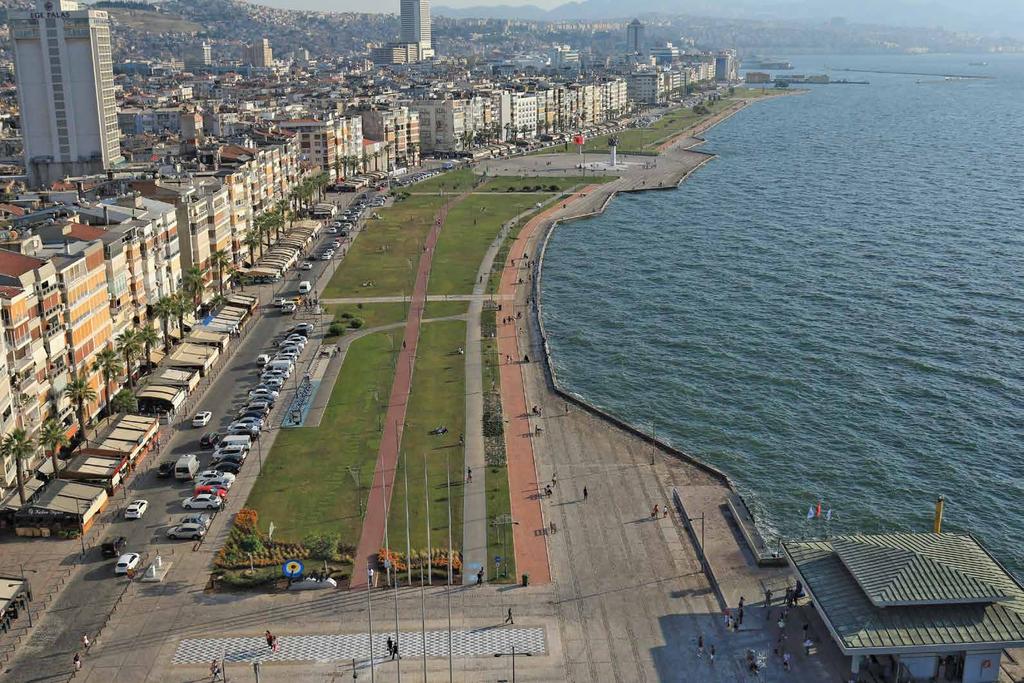 İZMİR İN AYDINLIK YÜZÜ KORDON AKDENİZLİ KİMLİĞİ Kordonboyu yalnızca kentlinin değil, İzmir e gelen tüm ziyaretçilerin ve turistlerin uğrak yeridir. Kent imaji açısından oldukça önem taşımaktadır.
