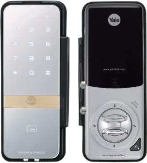YDG313 Kartlı ve Şifreli Dijital Dıştan Takma Kilit Cam Kapılar için Kartlı ve şifreli giriş seçeneği 4 adet RFID kart (Maksimum 20 adet) 4-12 basamaklı şifre tanımlanabilme Kapı kalınlığı: 10-12 mm