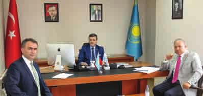 ZİYARET Hoca Ahmet Yesevi Uluslararası Türk-Kazak Üniversitesi Mütevelli Heyeti Başkanı SaYIN Prof. Dr.