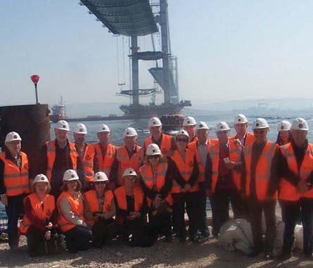 AKDER / HABERLER AKDER İzmit Körfezi Geçiş Köprüsü ve İstanbul-İzmir Otoyol şantiyesini bir kısım üyelerimizle birlikte ziyaret ettik 06.04.
