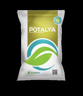 Toplam Organik Madde / Total Organic Material 5 Suda Çözünür Potasyum / Water Soluble Potassium (K2O) 35 Ph 6-8 Potalya is 100% vegetal based which is produced by extraction of vegetal wastes.