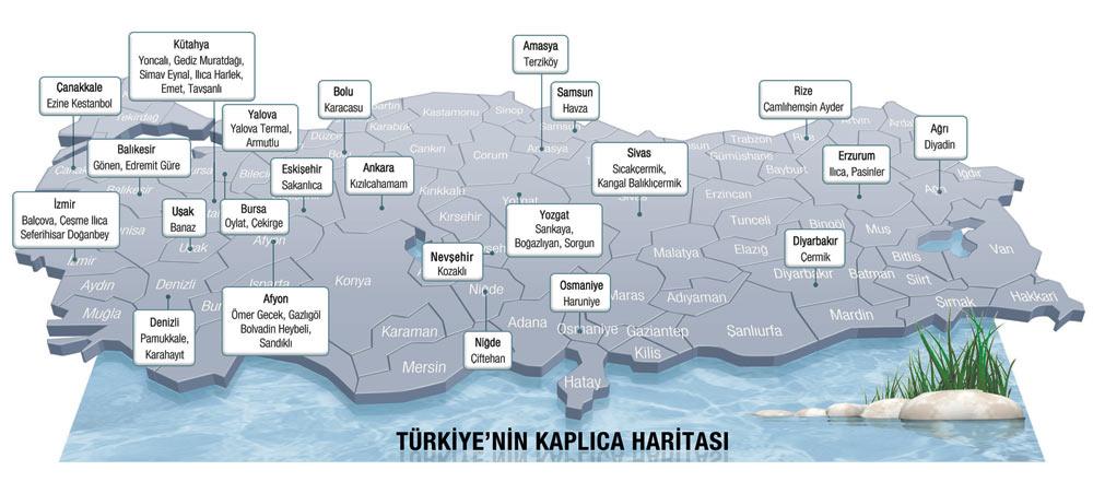 Türkiye de Termal Sağlık Turizmi Kapasitesi 270 Adet5 yıldızlı, 35.000 Yatak Kapasiteli SPA Merkezi 25.000 Yatak Kapasiteli Termal Tesis 550.000 Termal Turist (2015 Yılı) - Avrupa da 1. Dünyada 7.