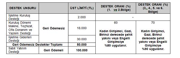 YENİ GİRİŞİMCİ DESTEĞİNİN