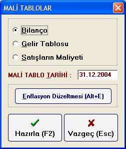 Hazırlama Seçenekleri (Resim 3) bölümünde hangi muhasebe fişi seçeneği işaretli ise Muhasebe Fişi Oluştur kutusunu işaretlediğinizde o doğrultuda muhasebe fişi oluşturur.