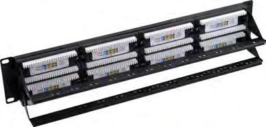 145 Patch Panel PP100 24 Port CAT5E UTP Patch Panel EIA/TIA 568 Standartlarına uygun CAT5E 24 adet Rj45 soket girişi (8P/8C) Metal siyah renk dış kasa Altın kaplama kontak pin (50 Micron) Sabitleme