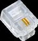 Standartlarına uygun Altın kaplama kontak pin MP102 6P/4C Modular Plug 6p/4c