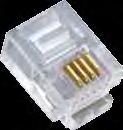 Plug 6p/6c EIA/TIA 568 Standartlarına uygun Altın kaplama kontak pin NETWORK