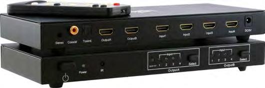 KX1042 4x2 Port HDMI Matrix Switch professional HD solutions HDCP 1.2 protokol uyumludur. 3D desteklidir. CEC desteklidir. 30bit ve 36bit renk derinliğini destekler.